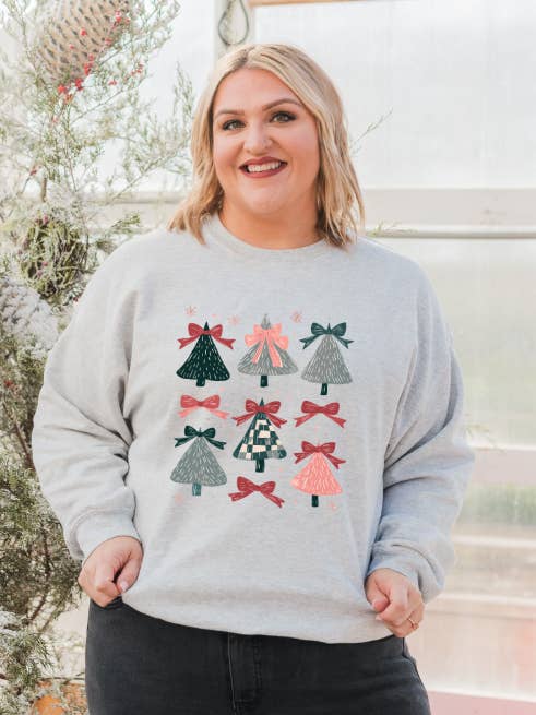 Holiday Tree Crewneck for wholesale by Pine & Fiber Co.