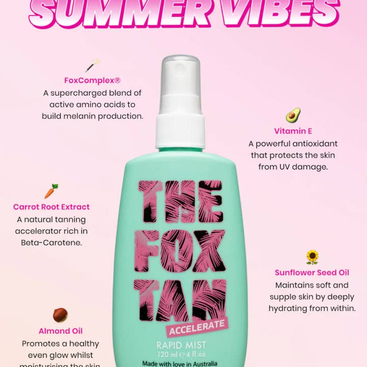 The Fox Tan - Wholesale Self-Tanner - Rapid Tanning Mist 120ml