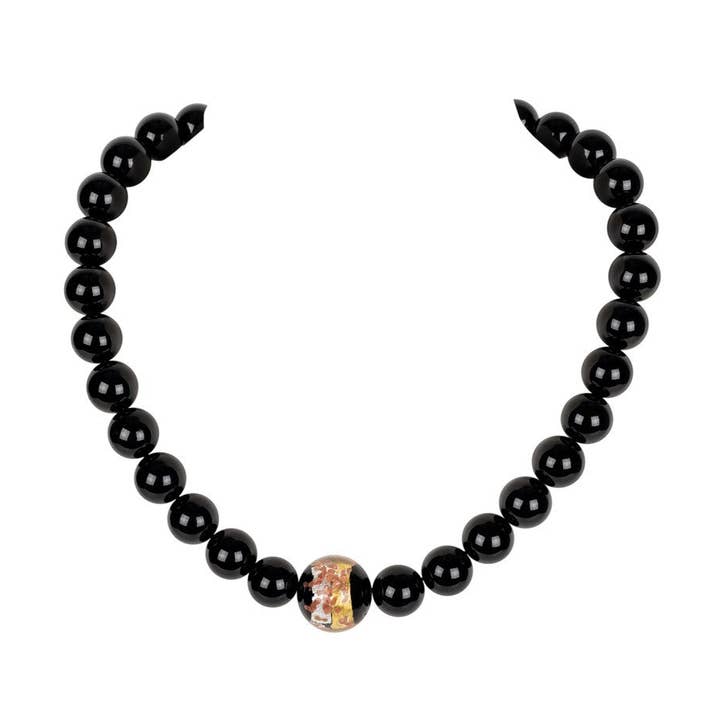 Onyx Lilou halskæde med Murano-glasperle for engroshandel hos Shirin Sehan