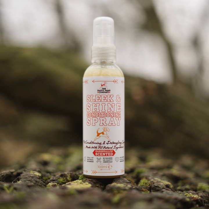 The Happy Paws Company – Großhandel Haustierpflegeprodukt – Hund – Sleek & Shine Hundepflege- und Entwirrungsspray