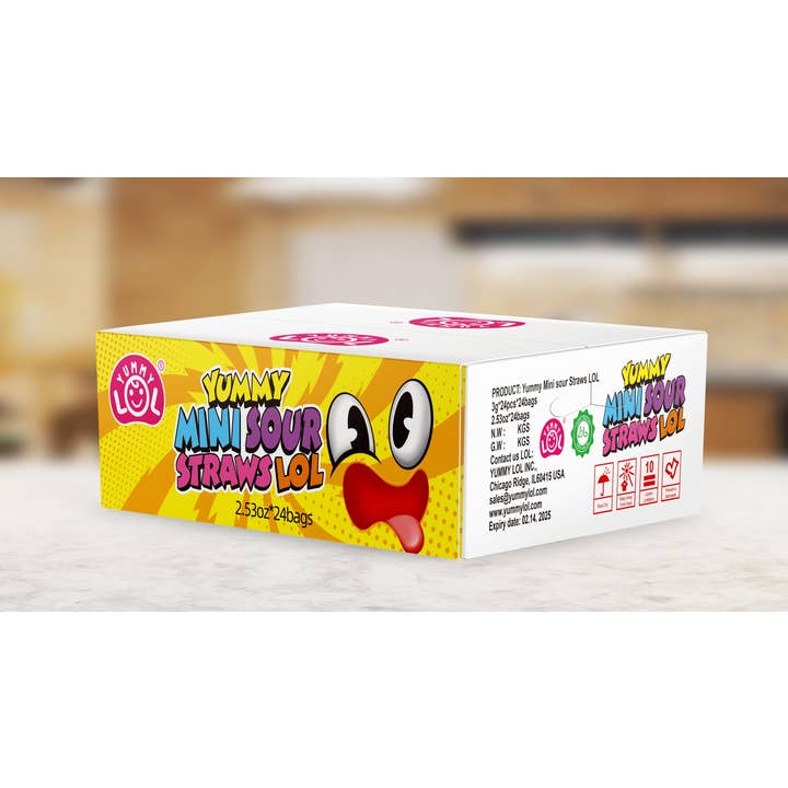 Yummy lol inc - Wholesale Gummy - Mini Sour Straw Candy