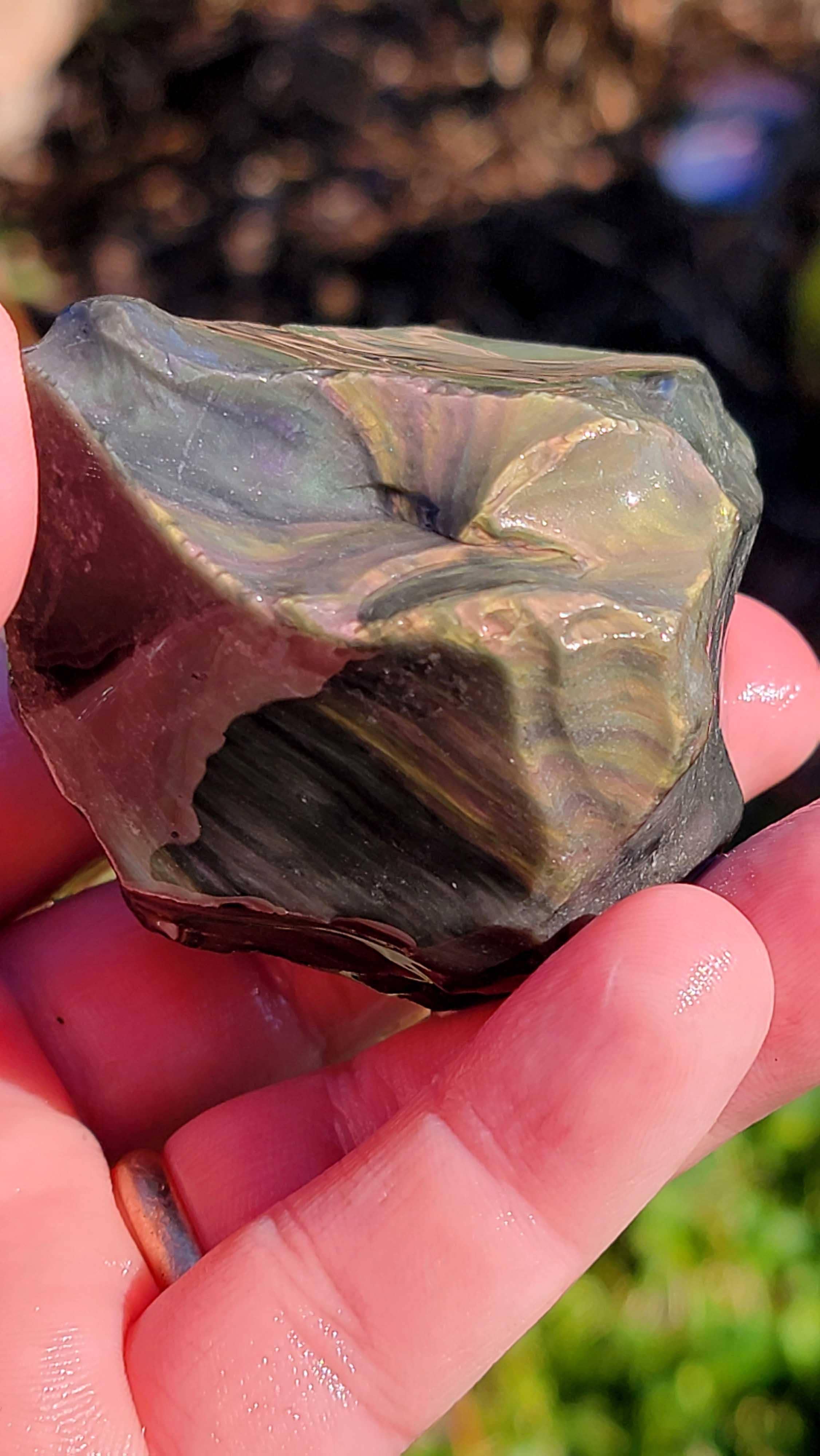 Lapidary Central - Vente Pierre et cristal de spiritualité - Tirage aléatoire RARE Obsidienne Velours Mexicaine Brute ! Ancien stock !9