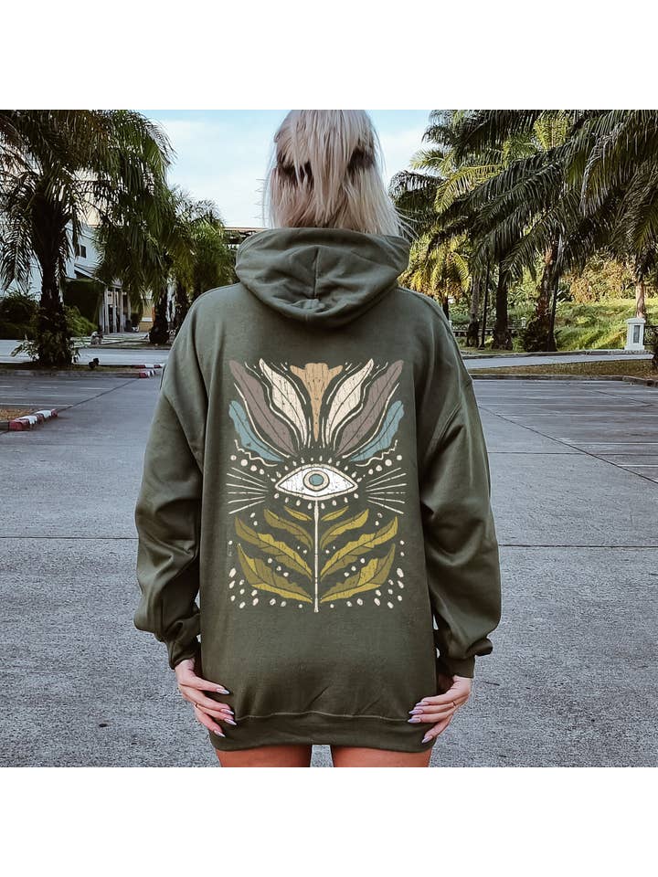 Refinery Number One LLC - Vendita all'ingrosso Felpa con cappuccio - Donna - Felpa con cappuccio Mystical Floral Vintage2