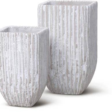 BOWERTON HOGE VAAS - SET VAN 2 MODERNE PLANTENPOTTEN voor wholesale door DEERS GROVE