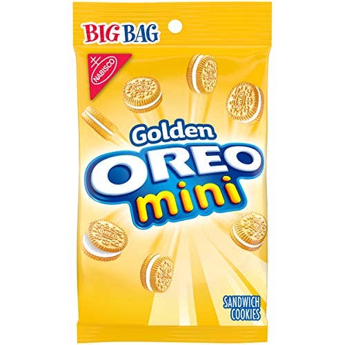 Shop The King - Wholesale Cookie - Oreo Minis Golden Sandwich Cookies Big Bag 3 Ounce