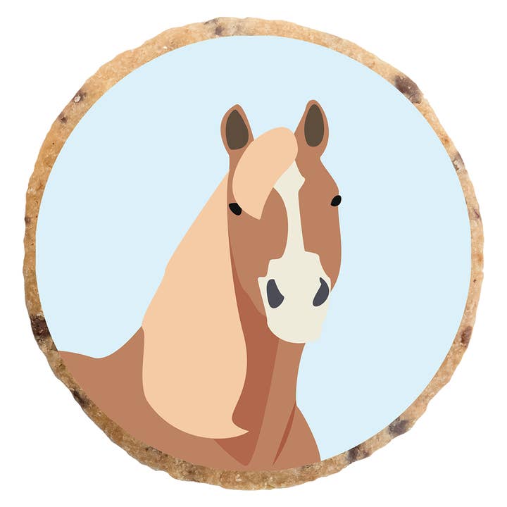 KEKSZauber - Wholesale Chocolate Covered Sweets - Pferd_Blau 2 theme cookie