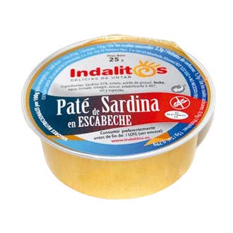 Patê de Sardinha em conserva 25Gr por atacado de Indalitos