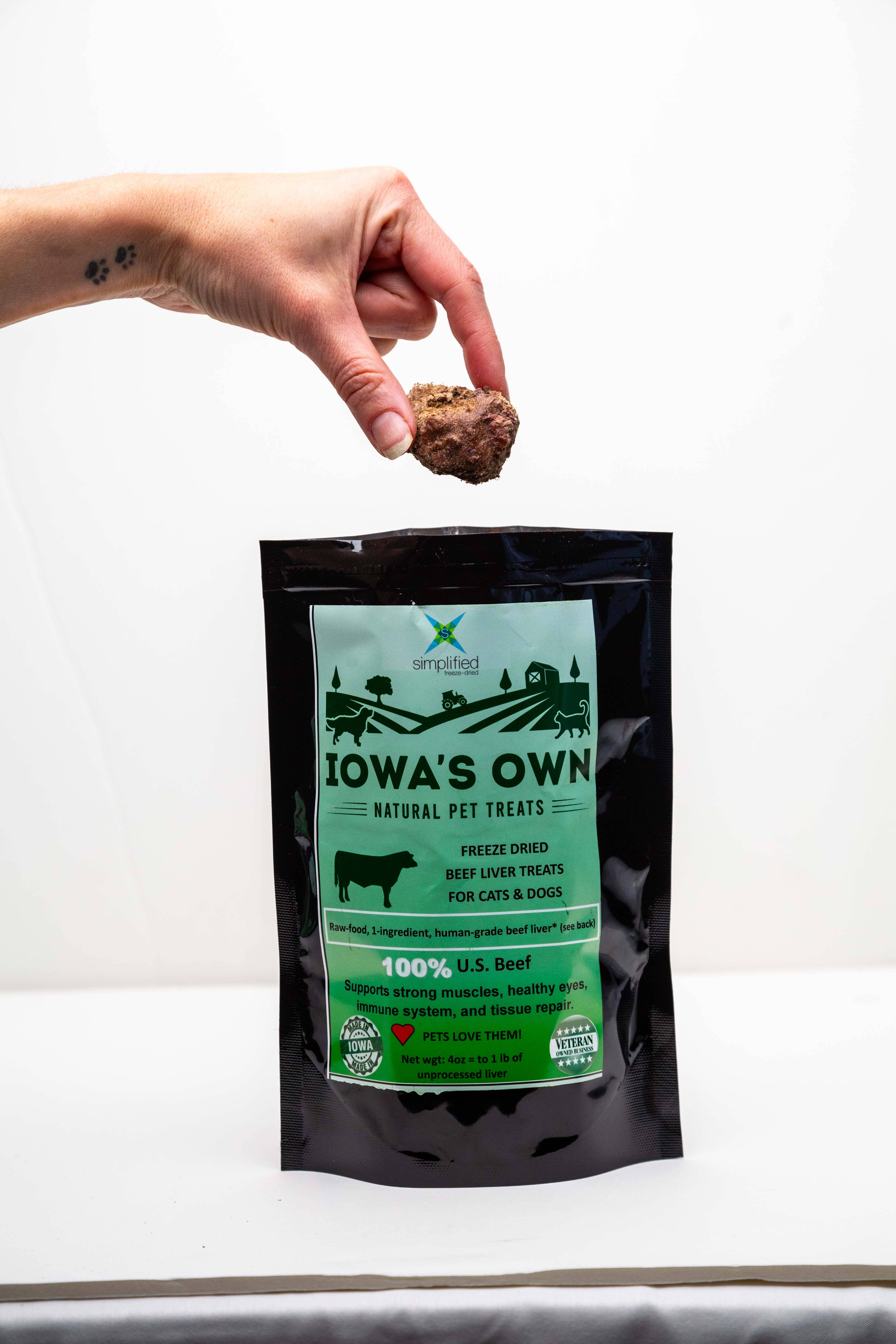 Simplified Freeze Dried - Wholesale Pet Treats - Dog - Iowa's Own All Natural Pet Treat Raw Freeze Dried Beef Liver8