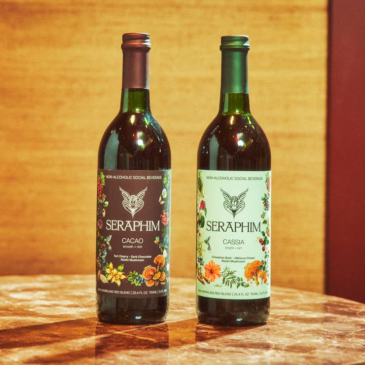 Mixed case of 12_Cassia + Cacao Blends, 6 each for wholesale by Seraphim Social Beverage