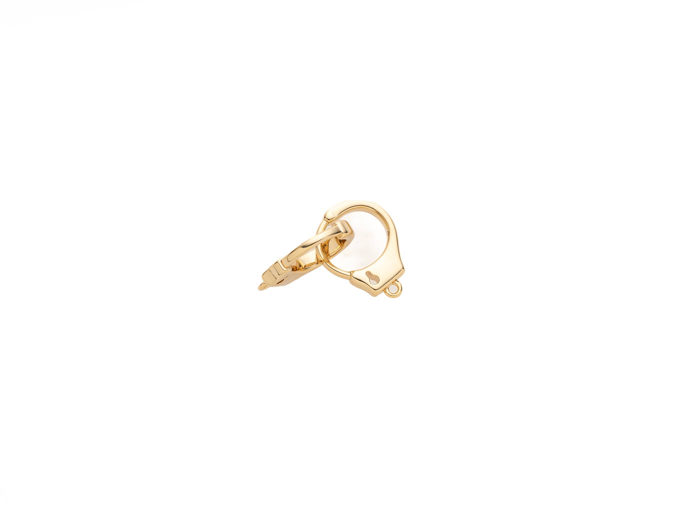 Jewel Pledge - Wholesale Individual Charm/Pendant - Gold HandCuff Connector Charm for Jewelry Making CNG0023