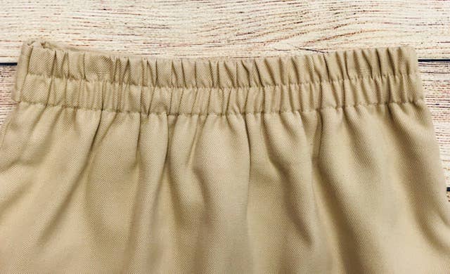 Girl Pleated Uniform Skirt Scooter Khaki 4/5-16 for wholesale on Faire2