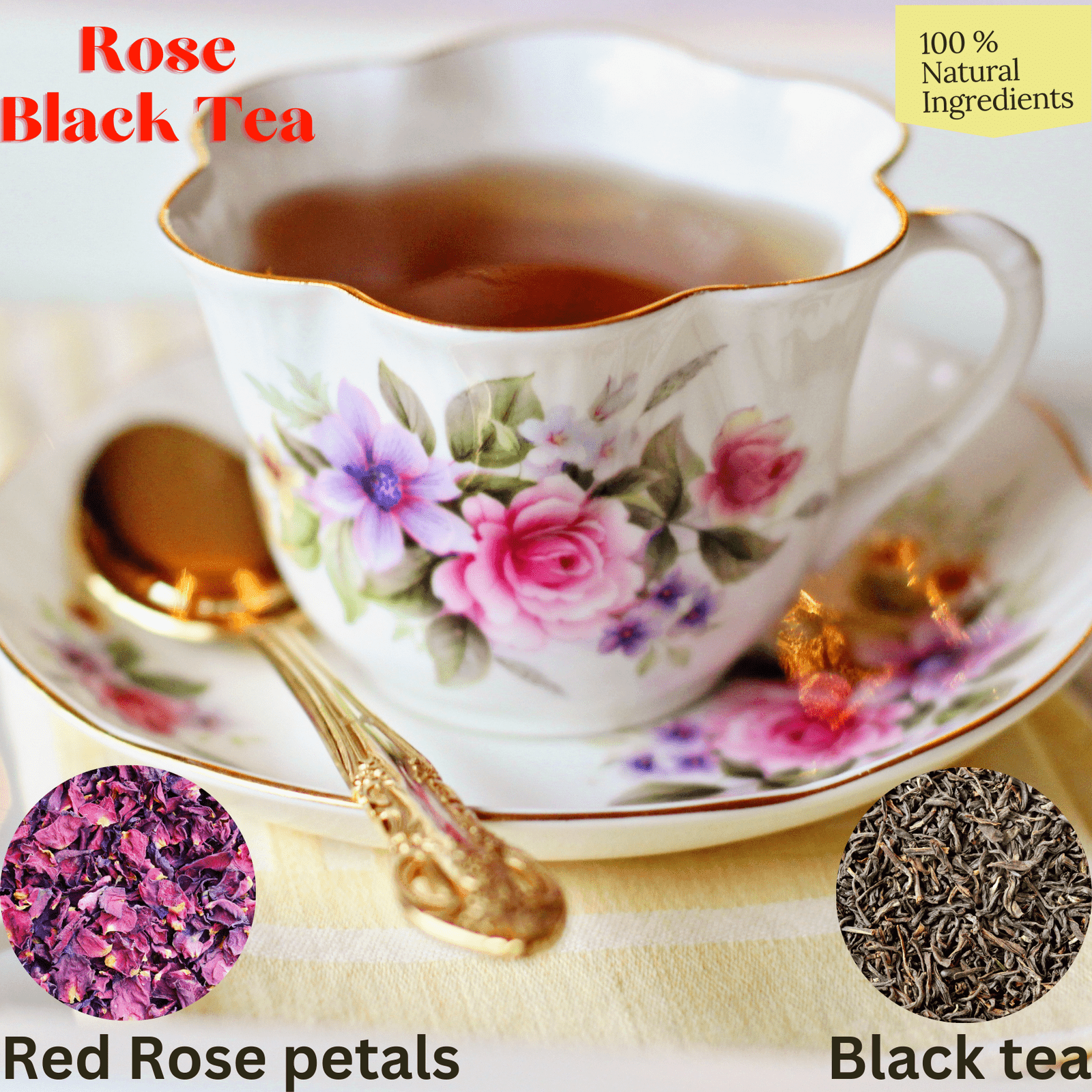 ZYANNA® India - Wholesale Loose Tea - Rose Black Tea2