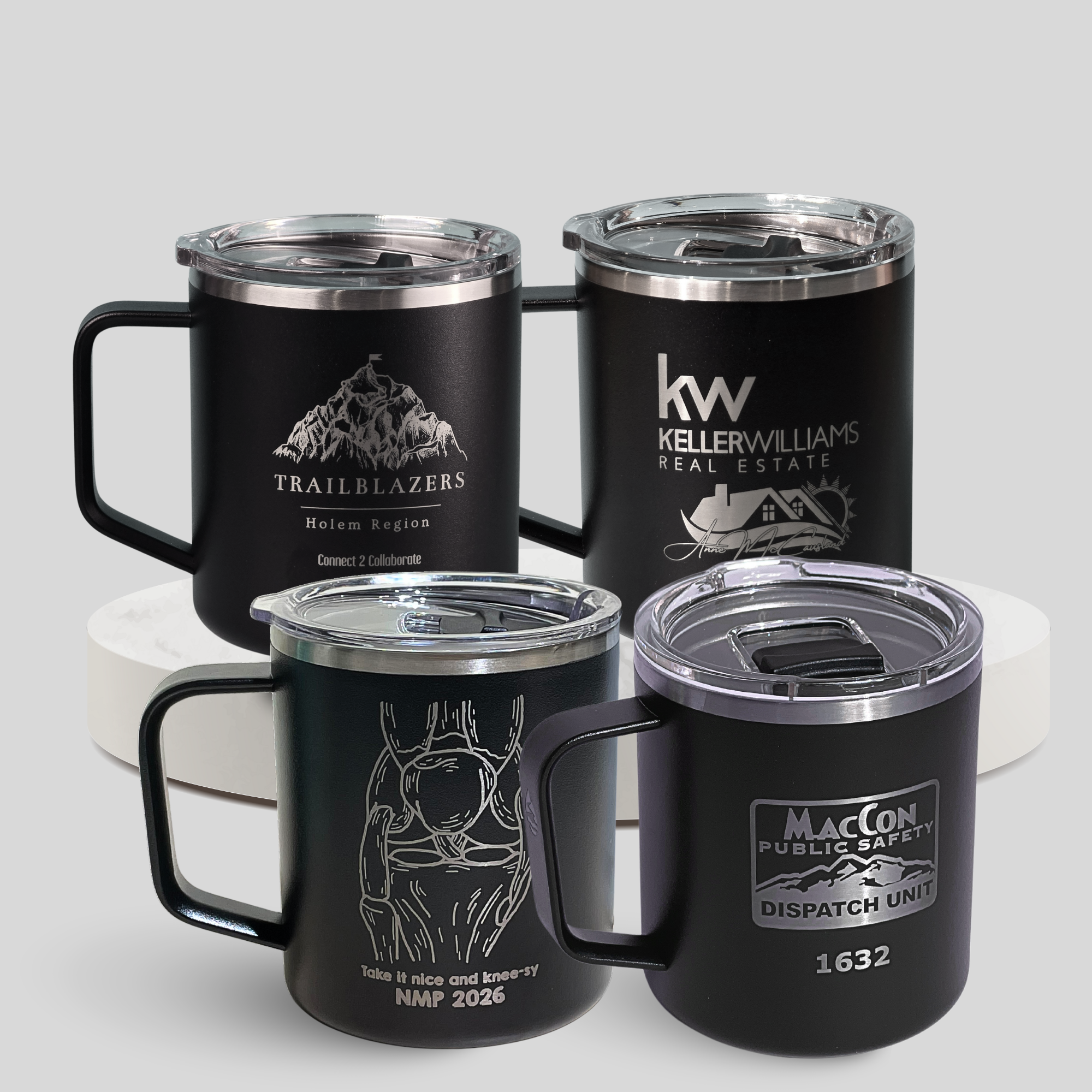 LAMOSE - Wholesale Insulated Mug/Tumbler -  Business Logo Engraved Insulated Coffee Mugs Leakproof Lid15