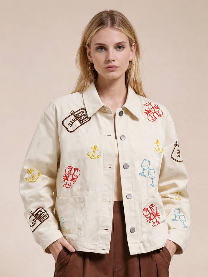 Zandsteen Utility Overhemdjas voor wholesale door FLAT WHITE