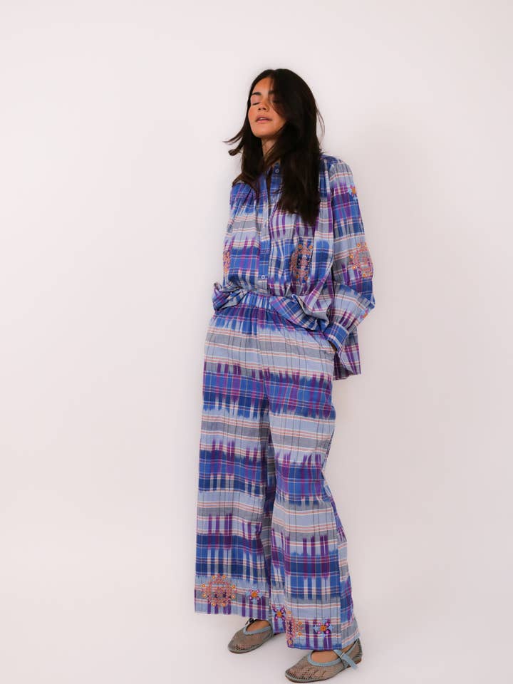 Geborduurde broek Sia voor wholesale door The Corner