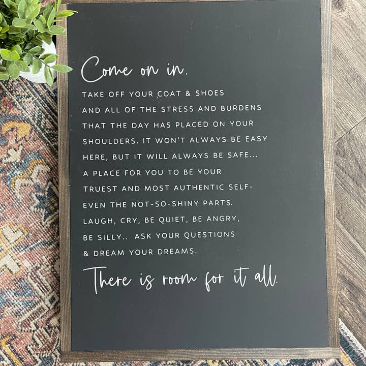 Come On In for wholesale by Chalked Signs