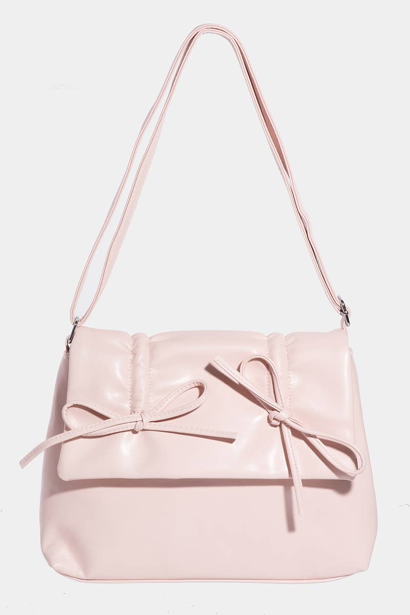 Collections by Fame Accessories - Vente Sac porté épaule – femme - Sac carré nœud en cuir3