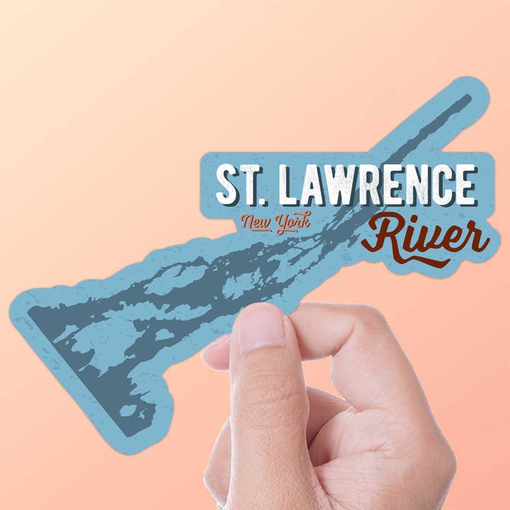 St. Lawrence River Bumper Sticker - Upstate NY Mærkat for engroshandel hos Sentinel Supply