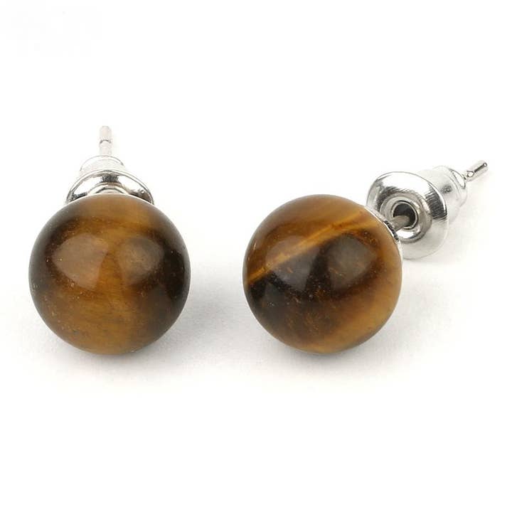 Mio Queena - Wholesale Stud/Post Earrings - Natural Stone Crystal Ear Studs11