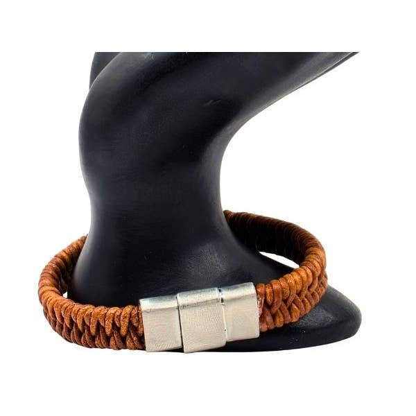 Pulseira de Couro Entrançado Arizona - Estilo 392 por atacado de Sun Enterprises B.V.