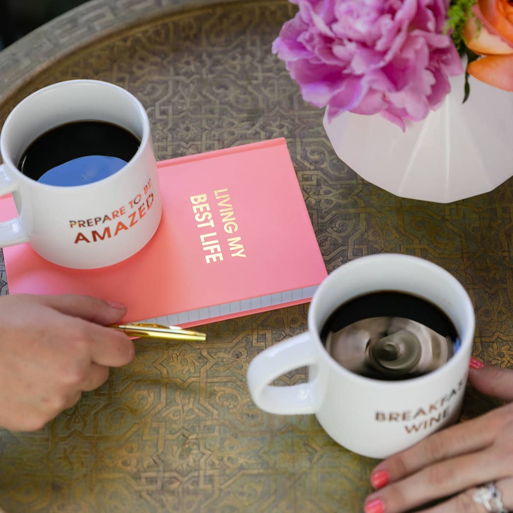 Chez Gagné - Wholesale Journal/Diary - Living My Best Life - Hardcover Daily Journal - Sunset Pink6