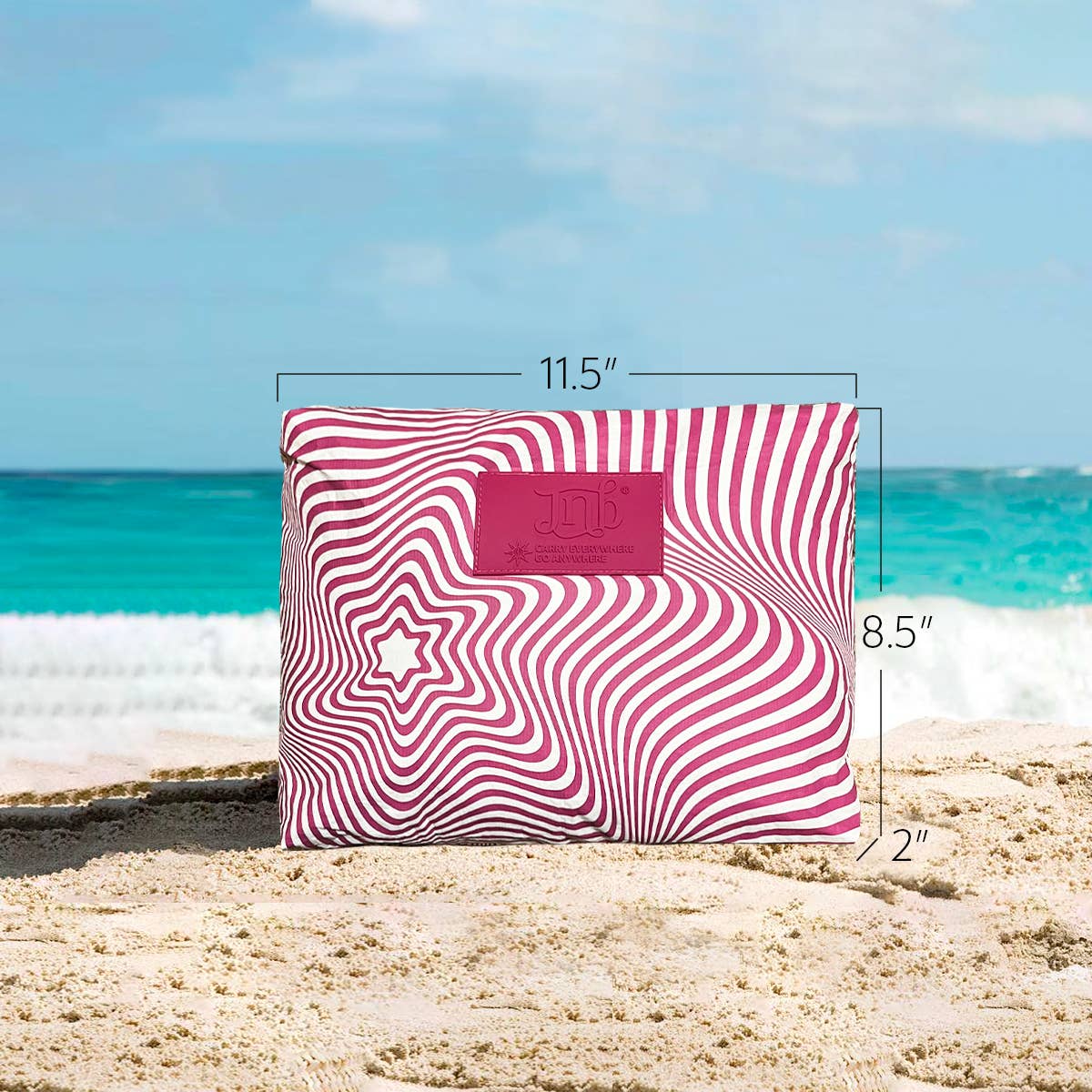 JNBFASHION.COM - Wholesale Pouch - Women's - 100% Coated Tyvek Material Geometric Design Beach Pouch12