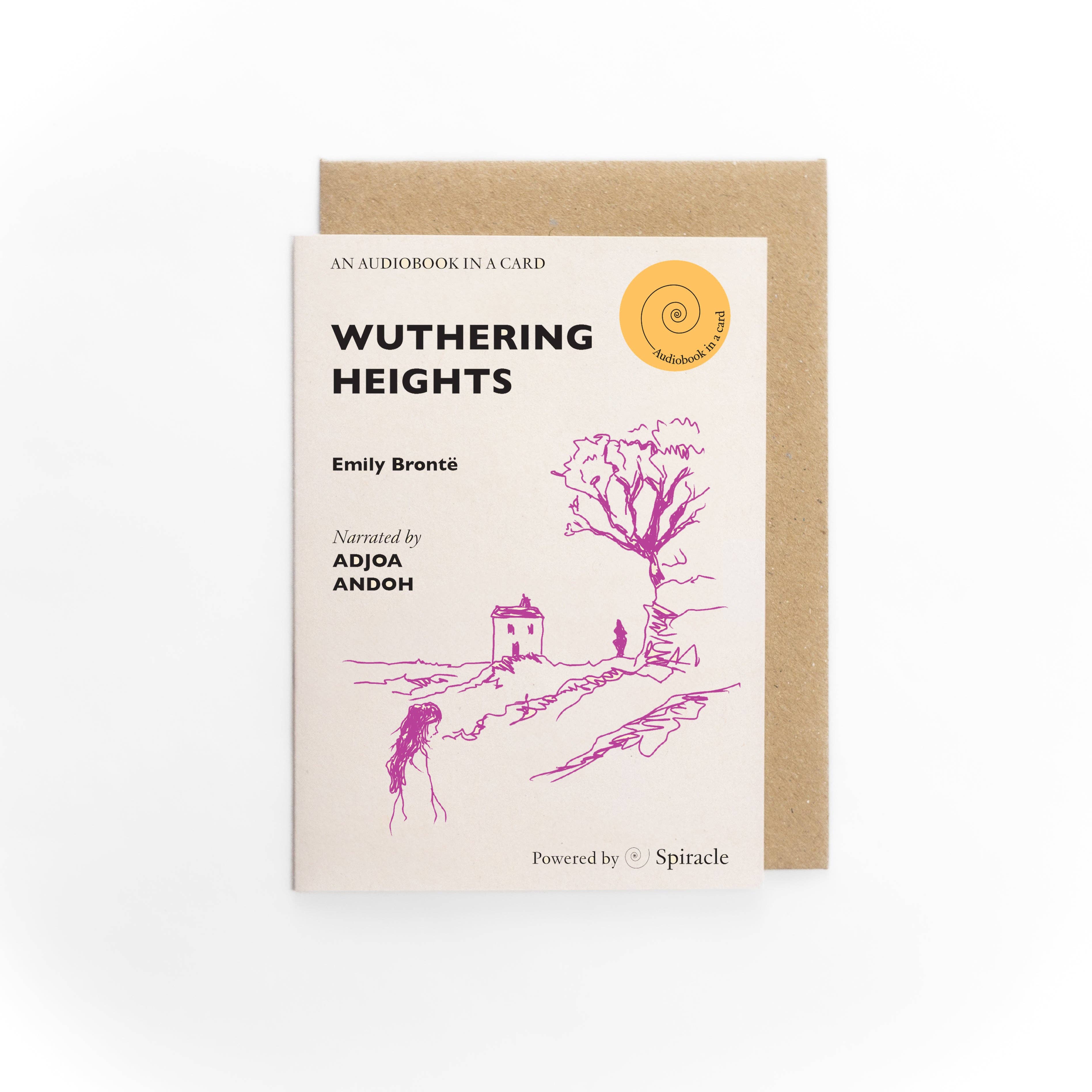 Spiracle Audiobooks – wholesale Everyday greeting card – Emily Brontë’s Wuthering Heights Audiobook Gift Idea9