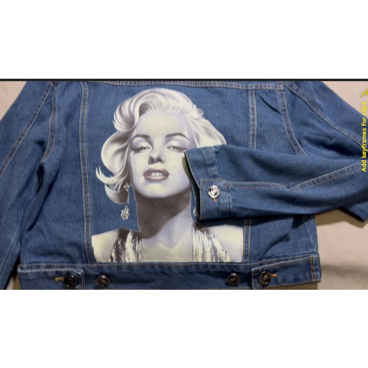 DON JOHN Jean Jacket Marilyn Monroe Print Women's for wholesale by DON JOHN BY VICTORIA CHARLES