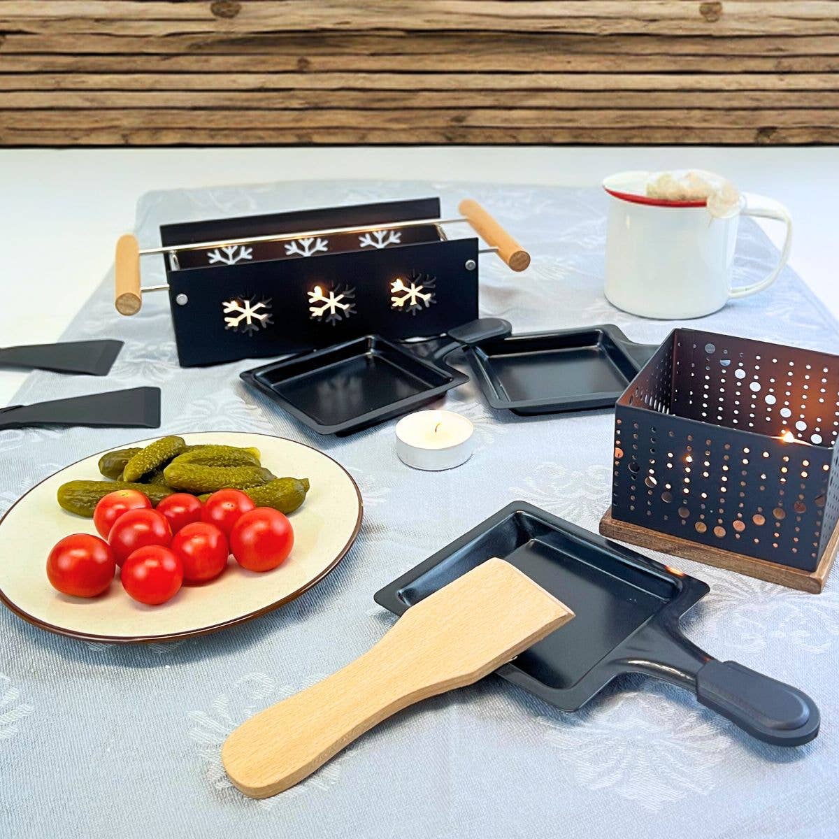 Zenker - Wholesale Kitchen Appliance - Candlelight raclette for 2 people Fackelmann culinary specialties1