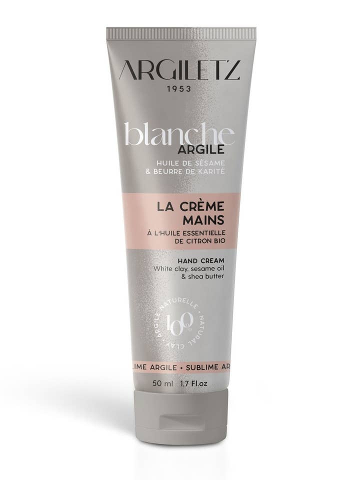 Handcreme mit weißer Tonerde - 50 ml für den Großhandel von ARGILETZ