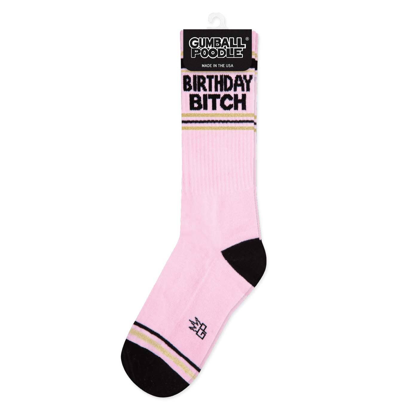 Gumball Poodle - Wholesale Socks - Unisex - Birthday Bitch Gym Crew Socks2