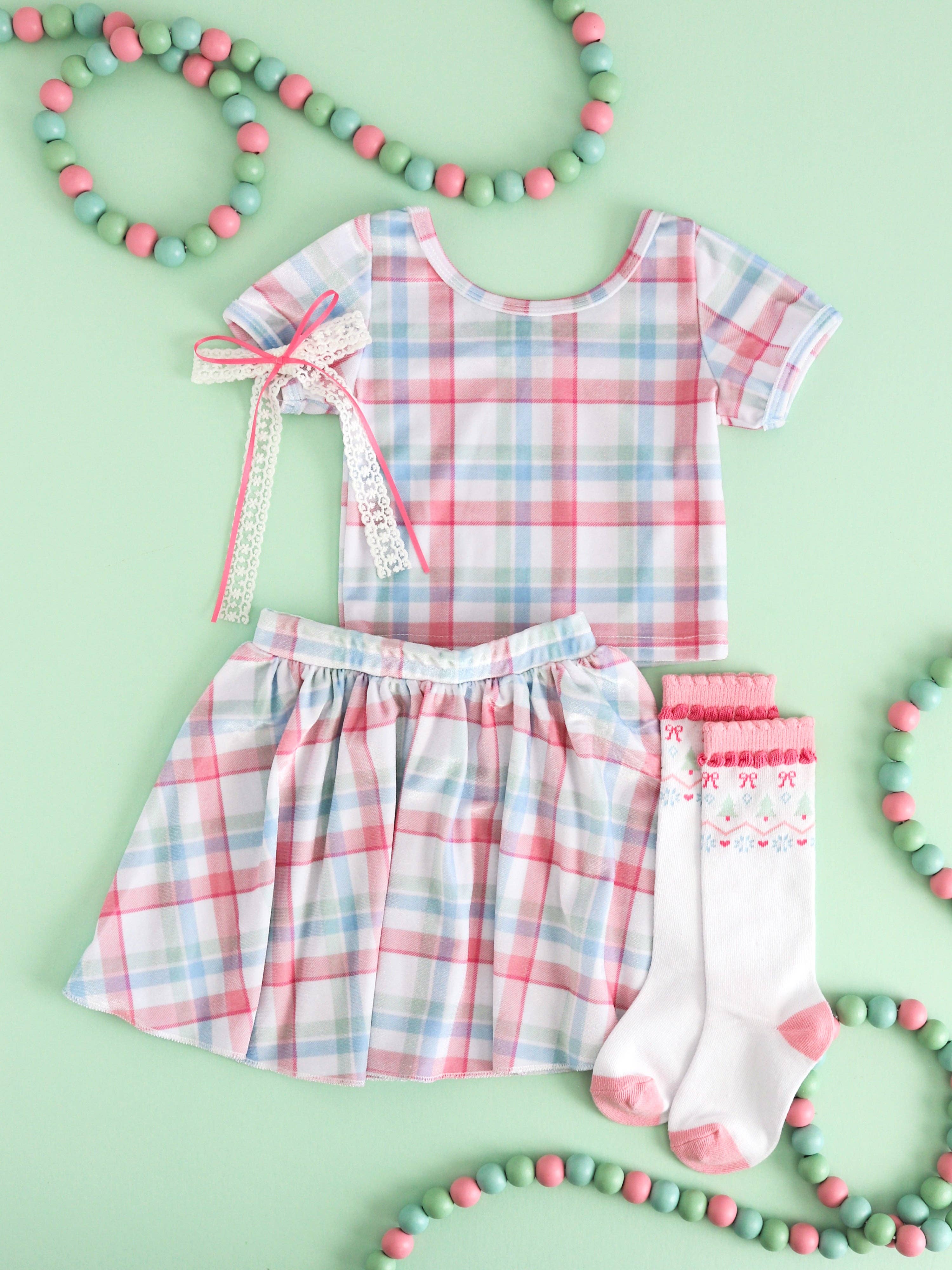 Little Stocking Co. – Großhandel Socken – Kind & Baby – Weiße Fair Isle Kniestrümpfe2