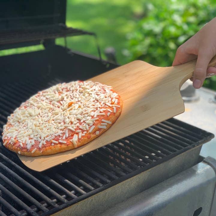 Fox Run Brands – Cortador de pizza por atacado – Casca de Pizza Bamboo Bamboo, Pizza Pizza 18"3