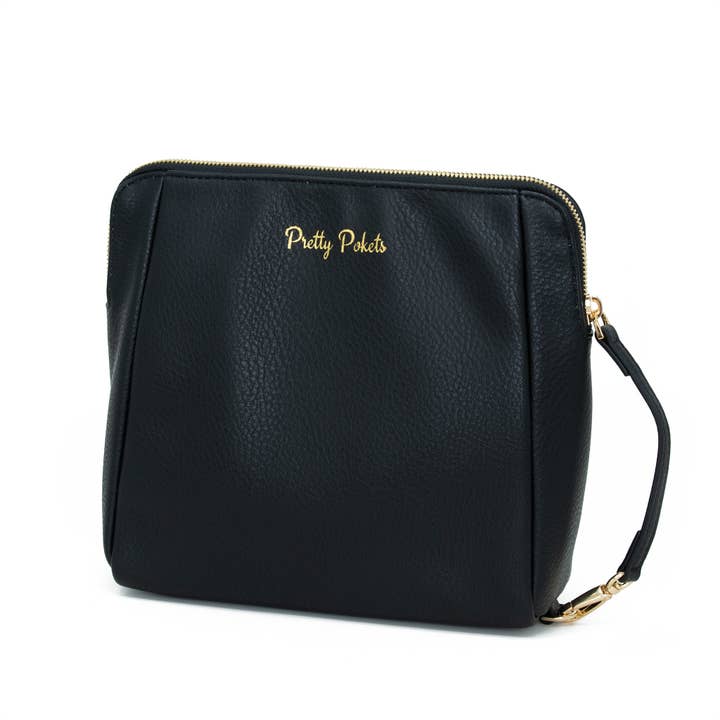 Makeup/Cosmetic Bag - Black for wholesale by Pretty Pokets