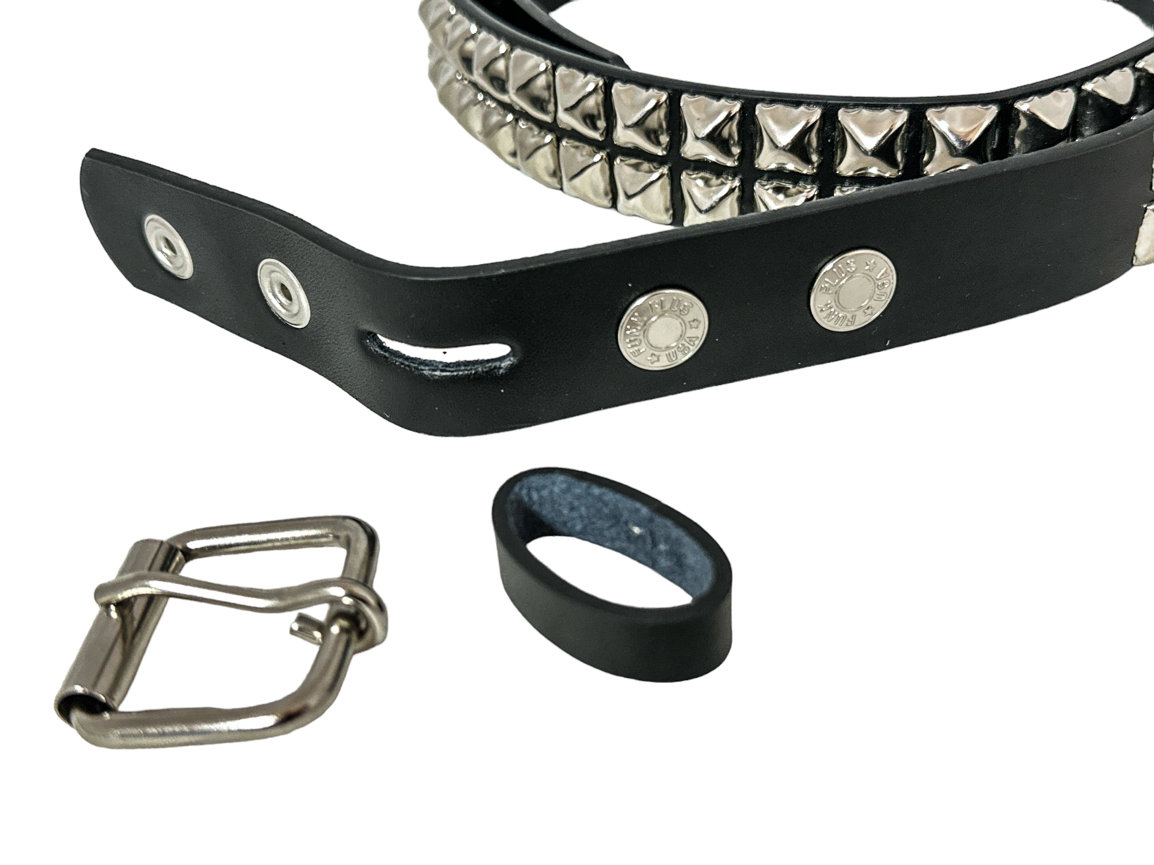 Funk Plus - Wholesale Belt - Women's - BT117 2 ROW 1/2' PYRAMID STUDS, 1 1/4" WIDE10