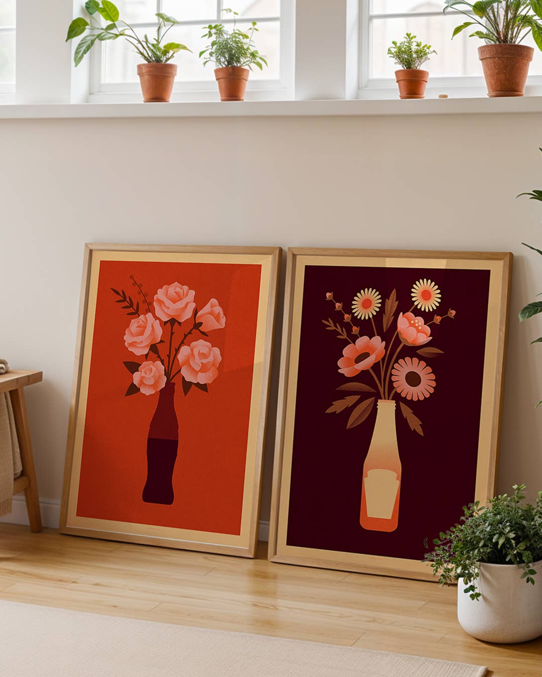 Telegramme Paper Co. - Wholesale Art Print - Roses Coke Bottle Bouquet6