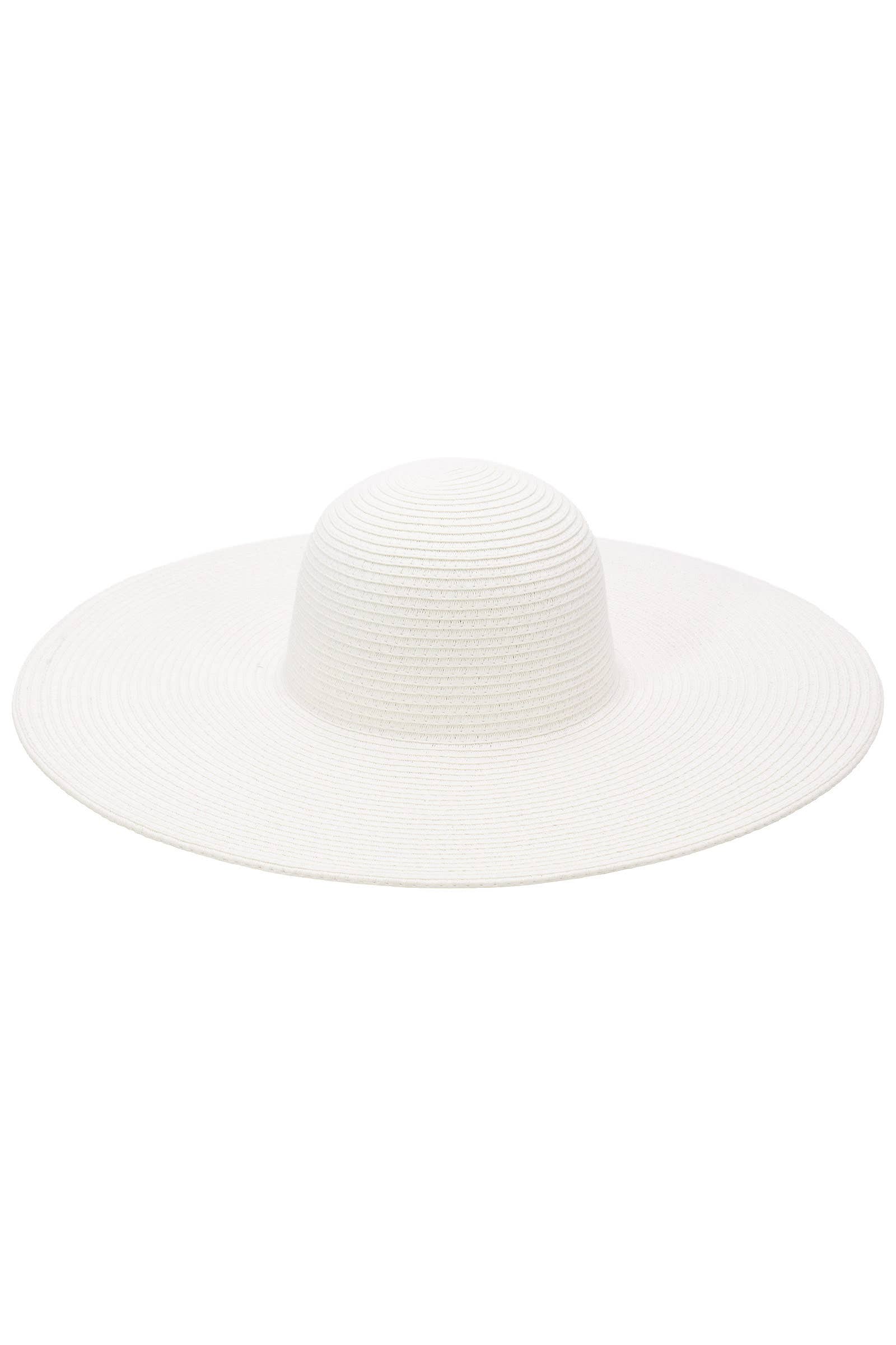 Cap Zone - Wholesale Straw Hat - Women's - Matte Solid Heavy-weight Floppy Straw Sun Hat25