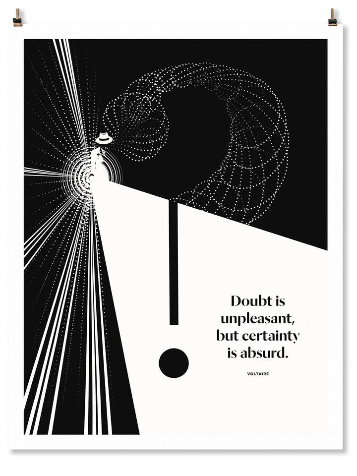 Impression d'art Voltaire 11 x 14 pour la vente par Obvious State