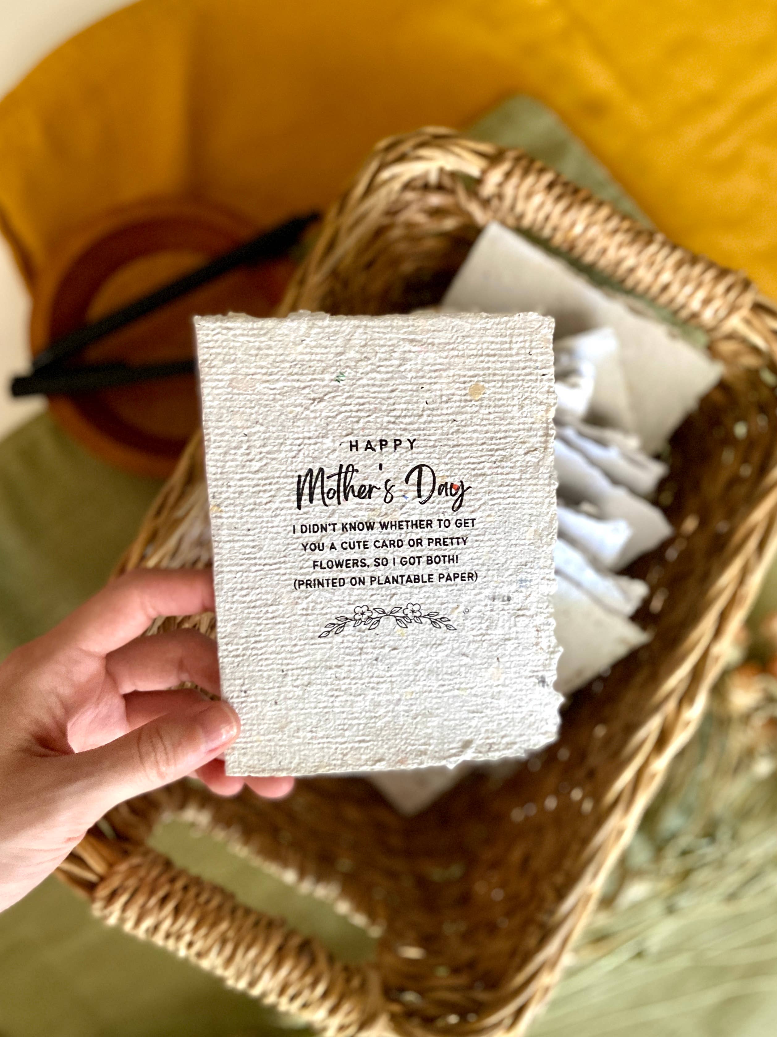 Rockywoods Studio - Wholesale Mother's Day Card - Happy Mother's Day Plantable Greeting Card  1