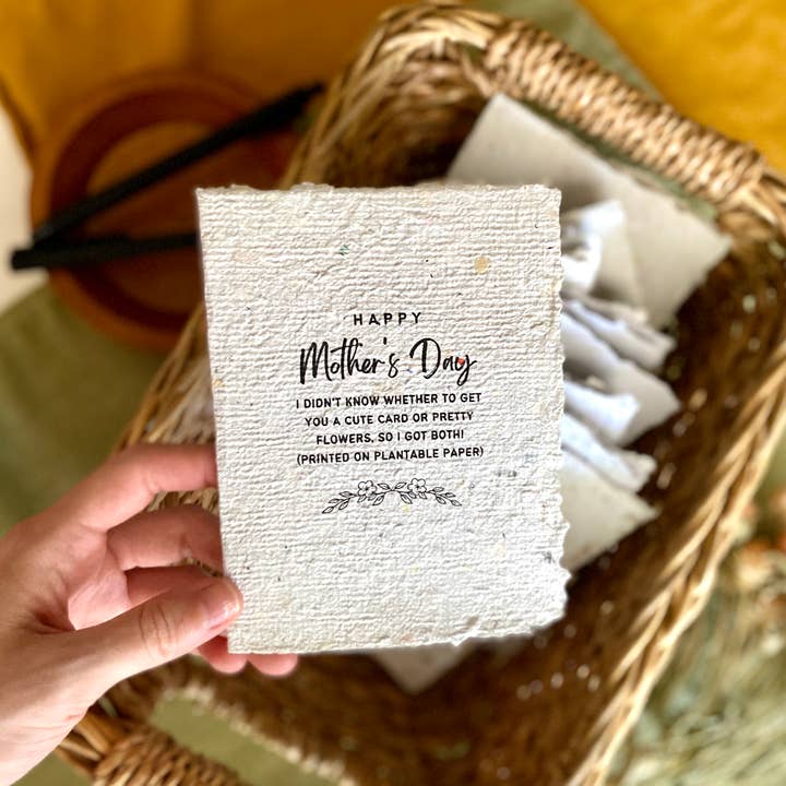 Rockywoods Studio - Wholesale Mother's Day Card - Happy Mother's Day Plantable Greeting Card 1