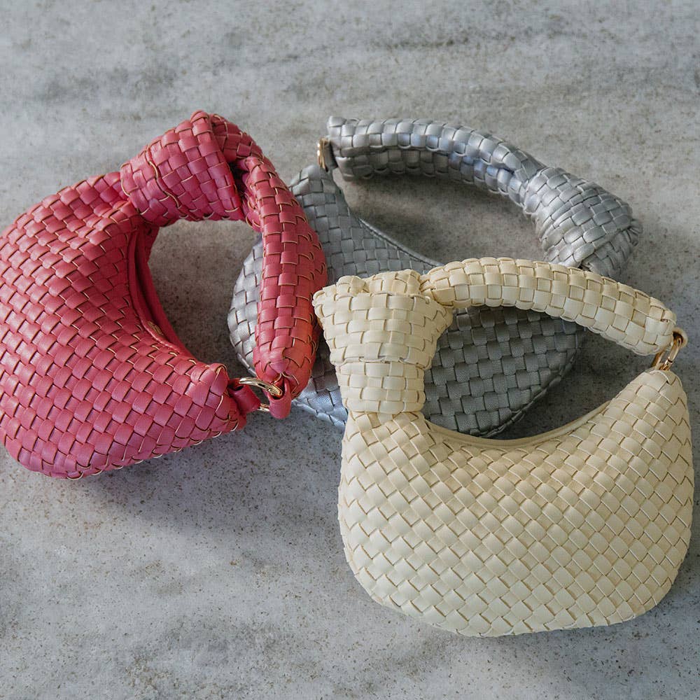 Melie Bianco - Wholesale Top Handle Bag - Women's - Brigitte Yellow Recycled Vegan Bag Charm7