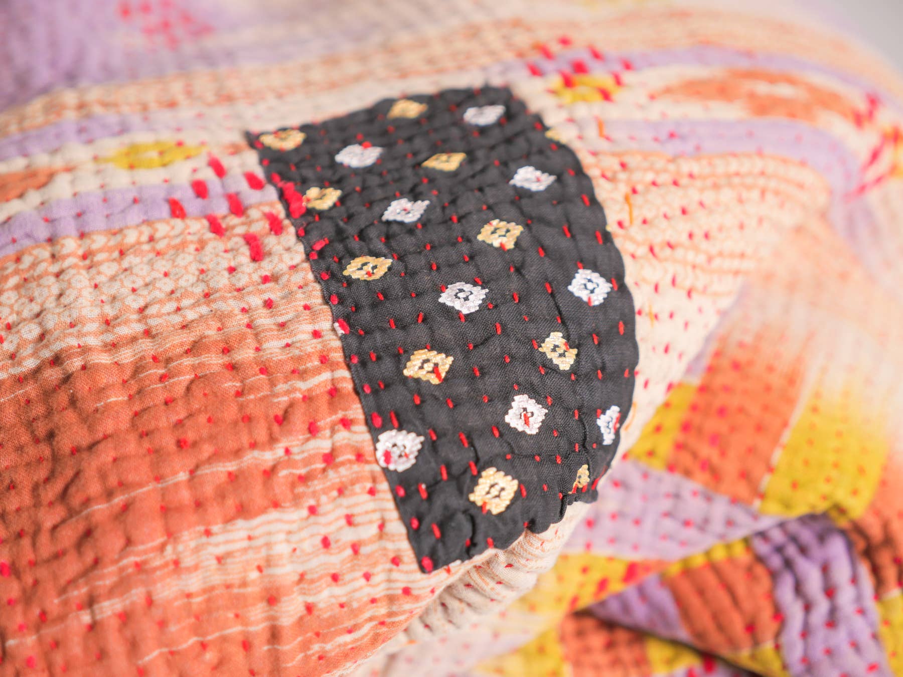 Storie - Vendita all'ingrosso Plaid - Plaid Kantha vintage in cotone, selezione casuale4