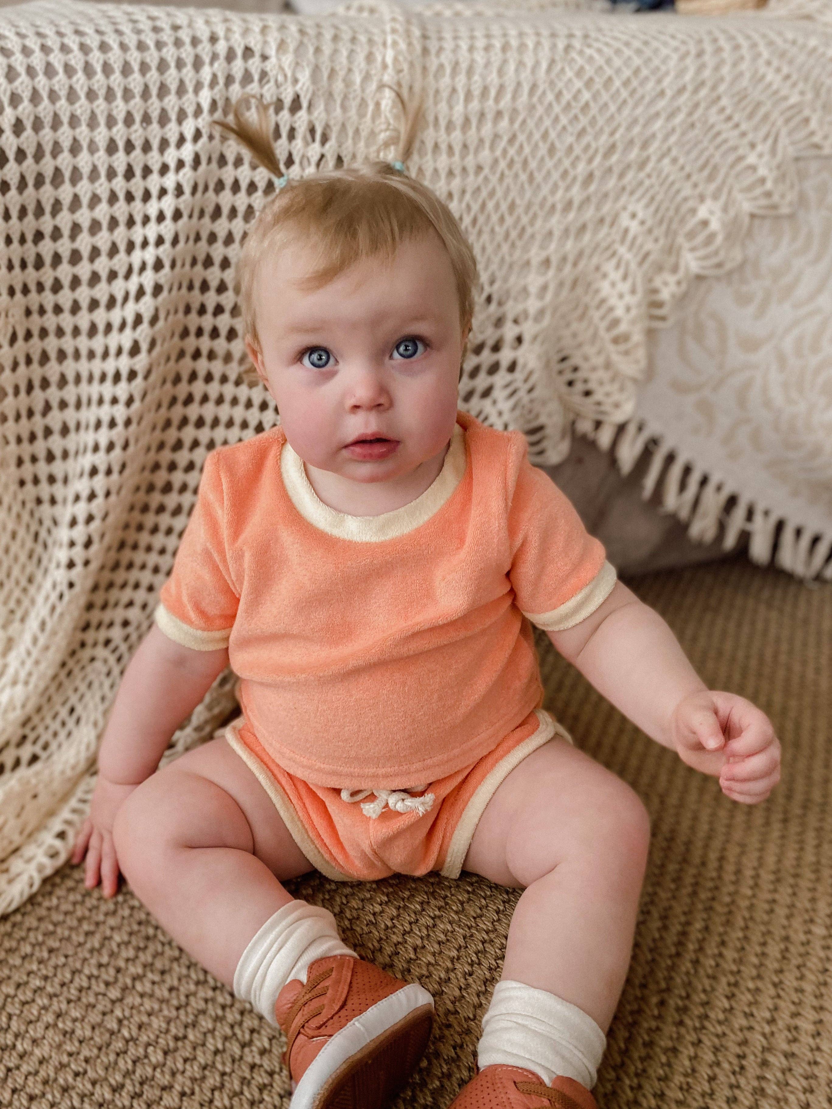 With Love for Kids - Wholesale Top & Short Set - Kids - Terri Comfy Set - PEACH3