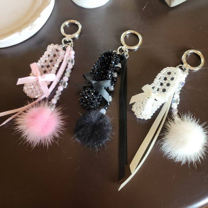 MOND HAUS - Wholesale Keychain - Women's - Lucienne Keychain | Coquette Lovely Ballet Shoes Beads Charm0