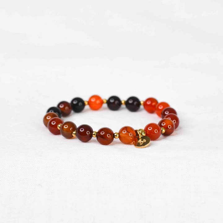 Bracelet Lori Agate Dream 8mm pour la vente par BODHI OM ART