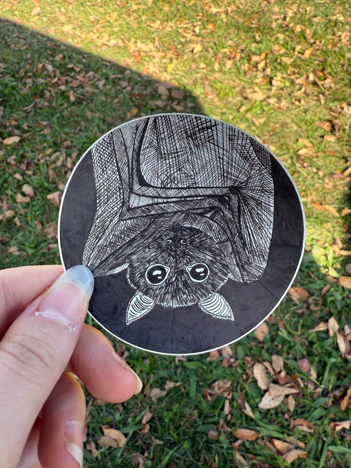 Pegatina de Murciélago Zorro Volador - Pegatinas de Vinilo Impermeables para venta al por mayor de MossyPathArt