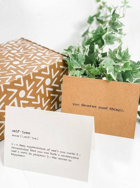 Alison Rose Vintage - Venta al por mayor Tarjetas con mensajes de ánimo - tarjeta de felicitación de felicitación «te mereces cosas buenas»1