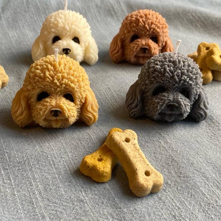 Poodle Dog Candle For Poodle Owner Decor for wholesale by JaaM