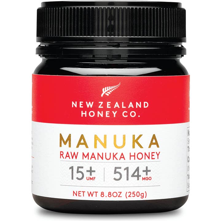 New Zealand Honey Co. - Venta al por mayor Miel - Miel de manuka cruda certificada UMF 15+ | MGO 514+ | 8.8 oz