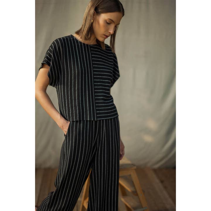 MIXED STRIPE DOLMAN TOP for wholesale by FUN2FUN